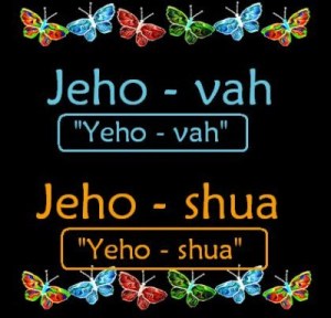 Jehova vs Jehoshua