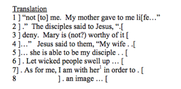 Jesus wife papyrus translation