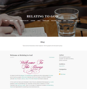 Relating to God - a website for those looking for a relationship with the Divine Creator Deity